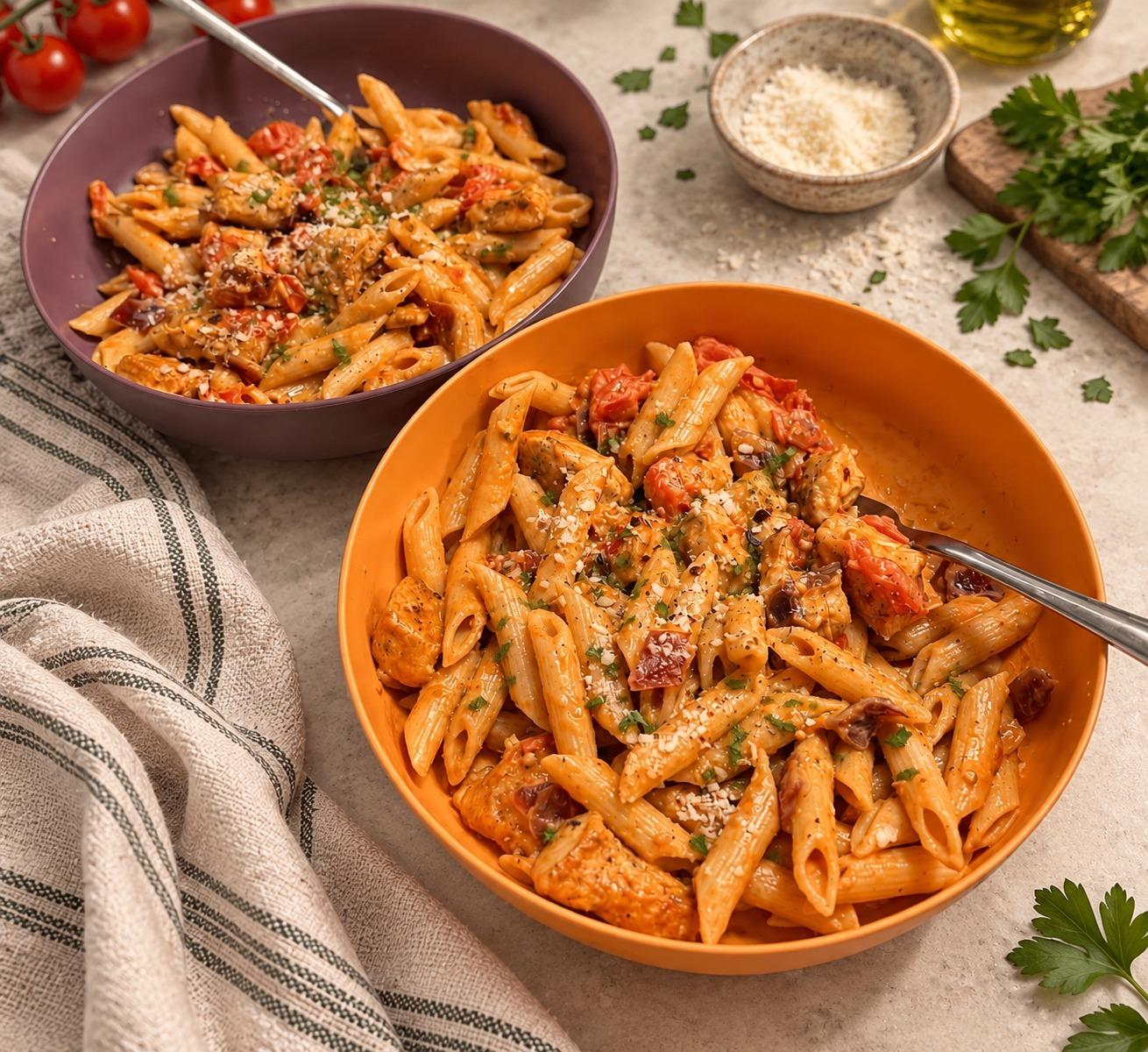 Spicy Creamy Tomato Chicken Pasta